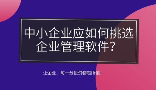中小企业管理软件选择的3个要点 看完这个故事就都明白了